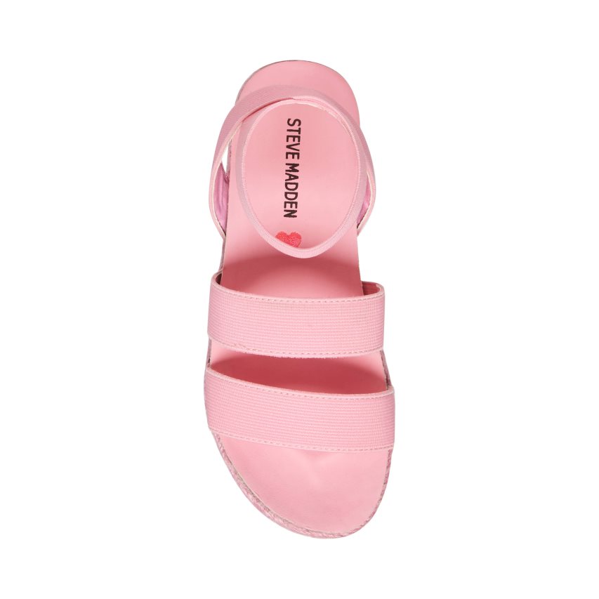 Pink Steve Madden Jkimmie Kids' Platform Sandals | PH 5691PWY